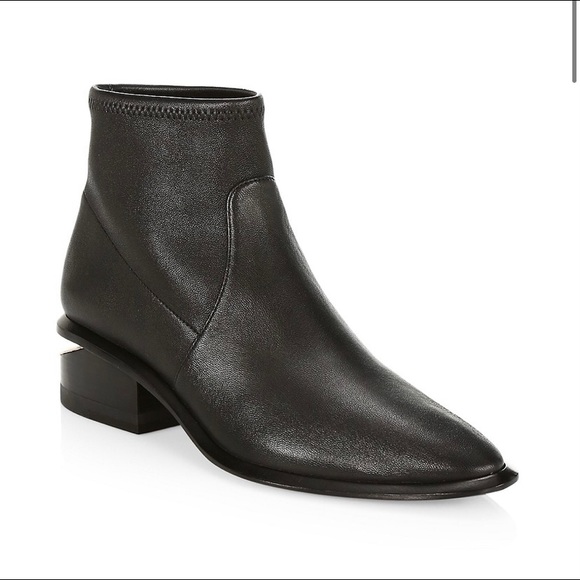 Alexander Wang Kori Rose Gold & Stretch-Leather Sock Boots size 40 - Picture 1 of 9